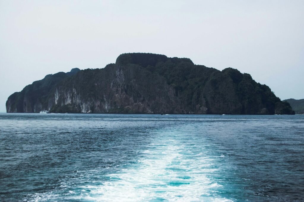 rock formations on sea