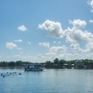 a boat in the water